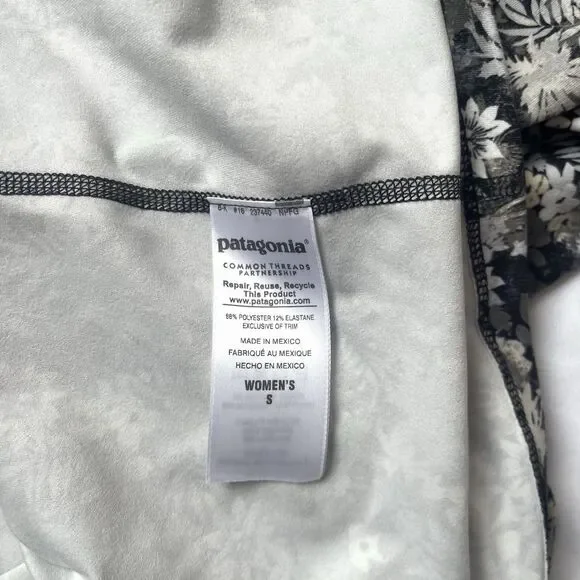 Patagonia Latticeback Strappy Floral Womens Athletic Dress Sz S Bra Stretchy EUC - Picture 4 of 9